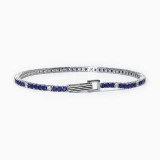 Mabina - Bracciale Tennis Blu - Argento 925 - Zirconi