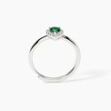 Mabina - Anello In Argento Con Smeraldo Sintetico - Love Affair