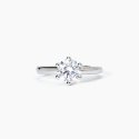 Mabina - Anello In Argento Rodiato - Zircone Solitaire