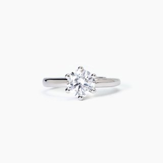 Mabina - Anello In Argento Rodiato - Zircone Solitaire