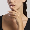 Mabina - Anello In Argento Rodiato - Zircone Solitaire
