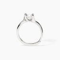 Mabina - Anello Solitario In Argento - Zircone - Regolabile