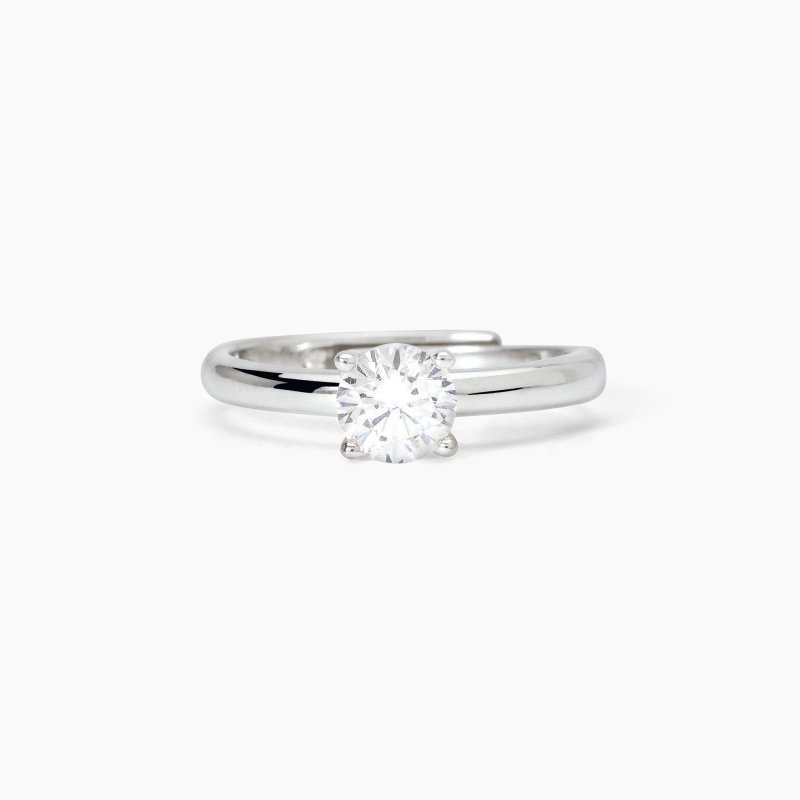Mabina - Anello Solitario - Argento Rodiato - Zircone
