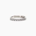 Mabina - Anello Veretta Regolabile - Argento 925 - Zirconi