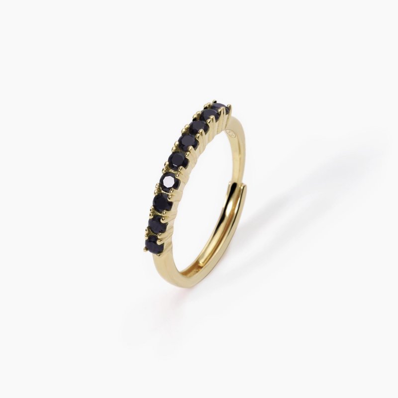 Mabina - Veretta Nera Soirée - Argento - Zirconi Neri