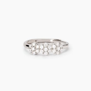 Mabina - Anello In Argento - Elementi Fiore - Zirconi