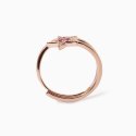 Mabina - Anello Stella Rosato - Tormalina Sintetica - Argento