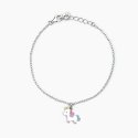 Mabina - Bracciale In Argento Con Unicorno - Argento 925 - Regolabile