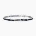 Mabina - Bracciale Tennis Nero - Argento - Zirconi