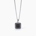 Mabina - Collana Con Ciondolo Ottagonale - Argento - Zirconi