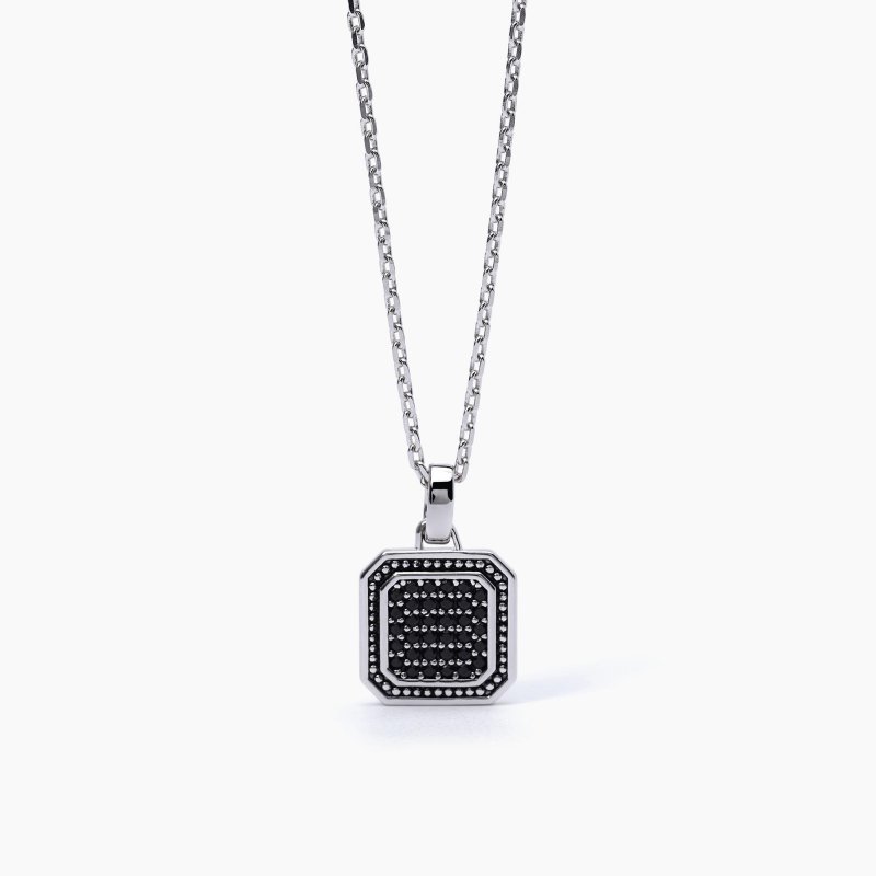 Mabina - Collana Con Ciondolo Ottagonale - Argento - Zirconi