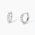 Mabina - Orecchini A Cerchio Con Zirconi - Argento - Zirconi