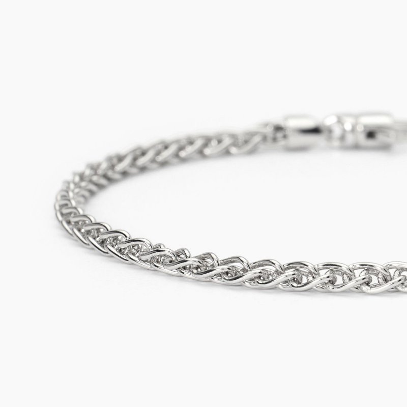 Mabina - Bracciale In Argento - Catena Spiga - Regolabile