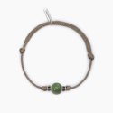 Mabina - Bracciale Con Cordino Sabbia - Giada Verde