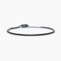 Mabina - Bracciale Tennis Nero - Argento - Zirconi