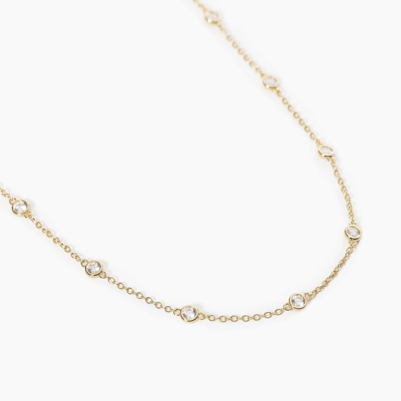 Mabina - Girocollo Spotlight - Argento - Zirconi