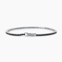 Mabina - Bracciale Tennis Nero - Argento - Zirconi