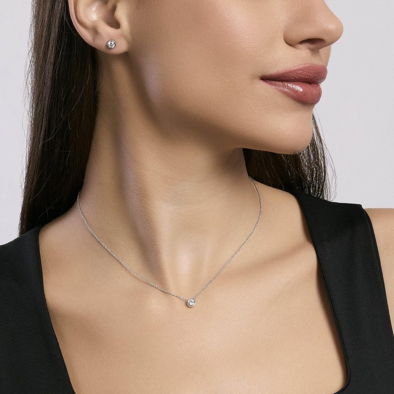 Mabina - Orecchini Punto Luce - Argento - Zirconi
