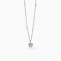 Mabina - Girocollo Da Bambina Con Ciondolo Cuore - Argento - Zircone