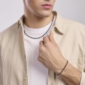 Mabina - Collana Uomo Con Rondelle Route 66 - Argento - Ematite