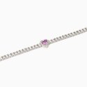 Mabina - Bracciale Tennis Donna - Tormalina Sintetica - Argento