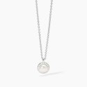 Mabina - Girocollo In Argento - Perla Coltivata - Zirconi