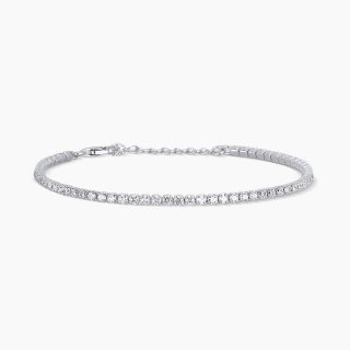 Mabina - Bracciale Tennis Regolabile - Argento 925 - Zirconi