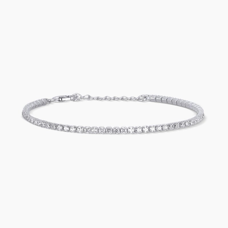 Mabina - Bracciale Tennis Regolabile - Argento 925 - Zirconi