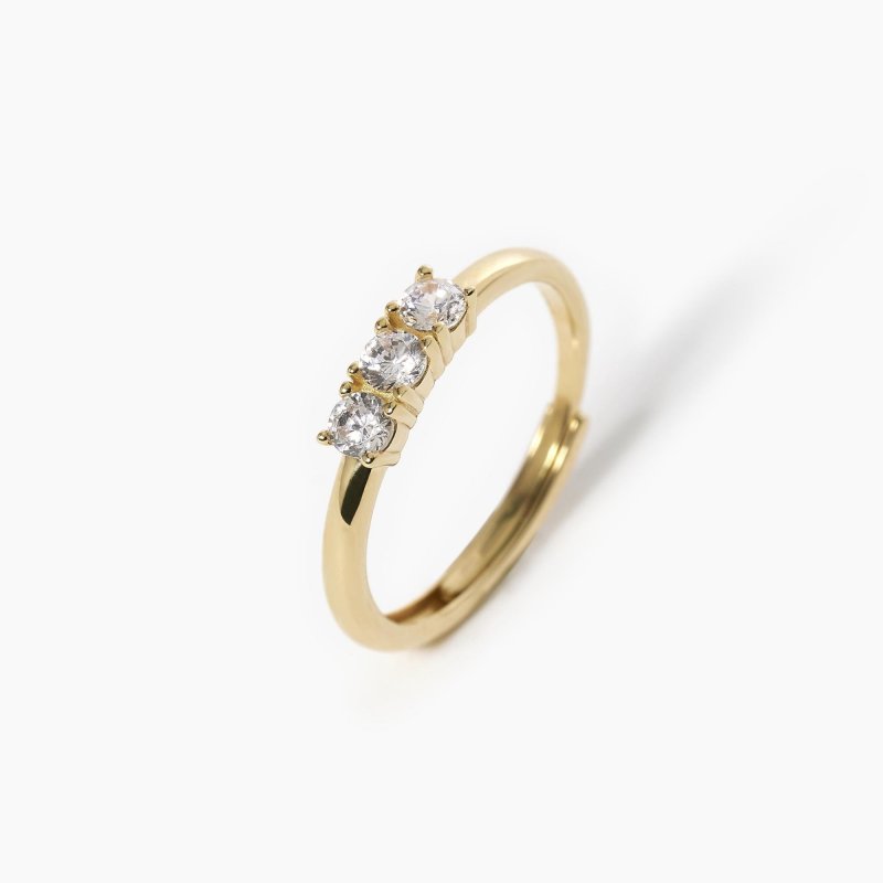 Mabina - Anello 3-Chic - Argento 925 - Zirconi