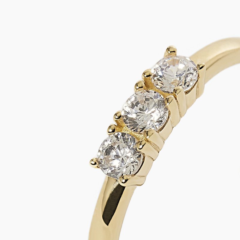 Mabina - Anello 3-Chic - Argento 925 - Zirconi