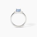 Mabina - Anello In Argento - Acquamarina Sintetica - Battito