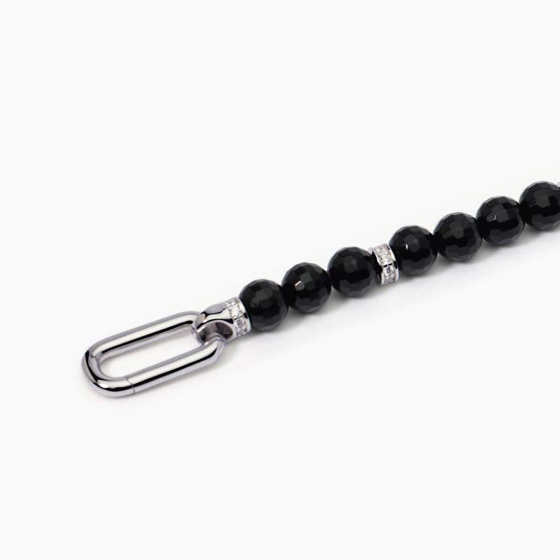 Mabina - Bracciale In Argento Con Agata Nera - Elizabeth