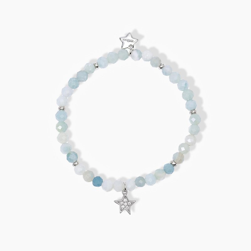 Mabina - Bracciale Elastico Con Amazzonite - Stella Pendente