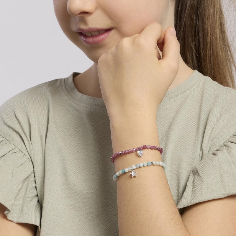 Mabina - Bracciale Elastico Con Amazzonite - Stella Pendente