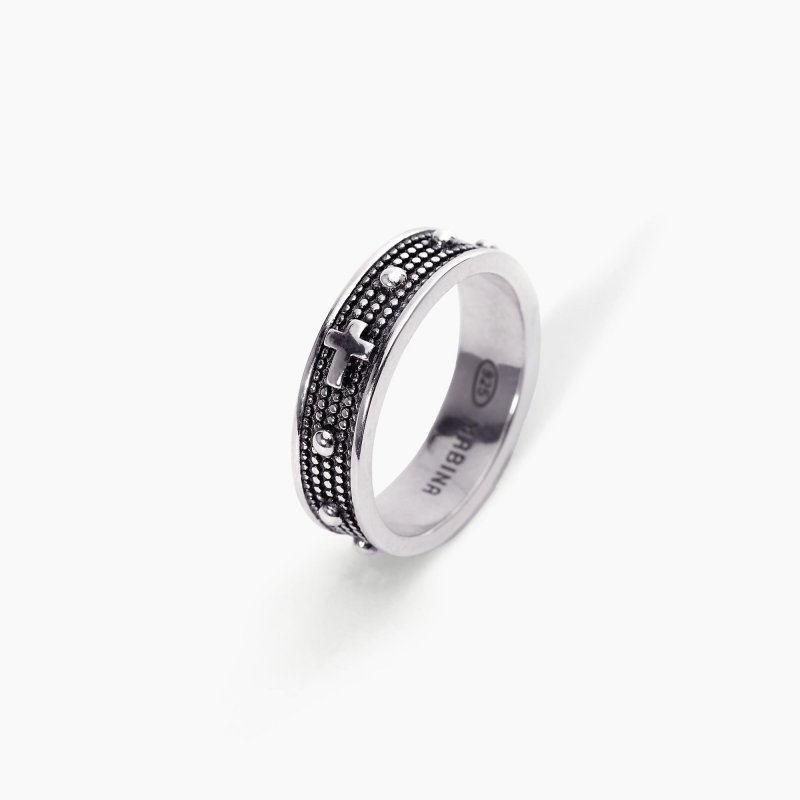 Mabina - Anello Mystical - Argento Rodiato - Borchie