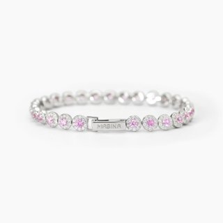 Mabina - Bracciale Tennis In Argento - Tormalina Sintetica - Zirconi