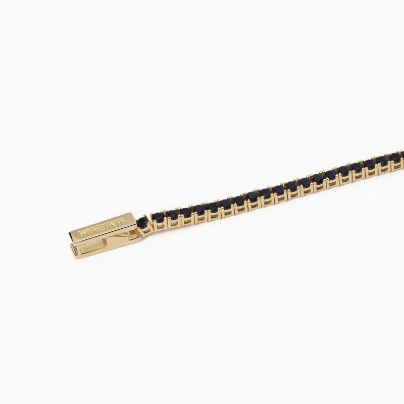 Mabina - Bracciale Tennis Nero - Argento 925 - Zirconi Neri