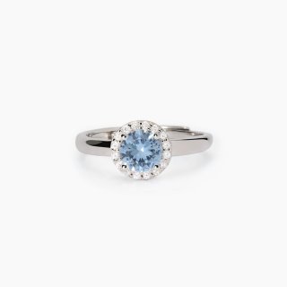 Mabina - Anello Con Acquamarina Sintetica - Argento - Zirconi