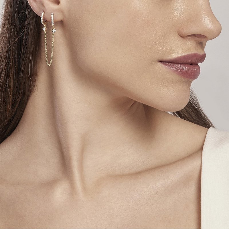 Mabina - Orecchino Passo A Due - Argento 925 - Zirconi