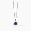Mabina - Girocollo In Argento - Zaffiro Sintetico - Cool Or Rétro?