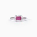 Mabina - Anello In Argento Con Rubino Sintetico - Cool Or Rétro?