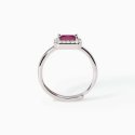 Mabina - Anello In Argento Con Rubino Sintetico - Cool Or Rétro?