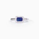 Mabina - Anello In Argento - Zaffiro Sintetico - Zirconi
