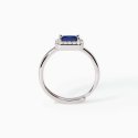 Mabina - Anello In Argento - Zaffiro Sintetico - Zirconi
