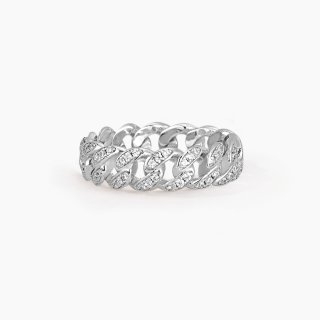 Mabina - Anello Groumette Con Zirconi - Argento 925 - Misura 18