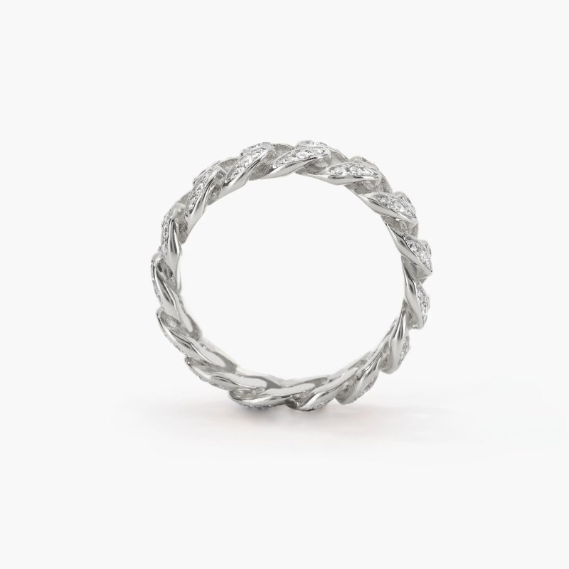 Mabina - Anello Groumette Con Zirconi - Argento 925 - Misura 18