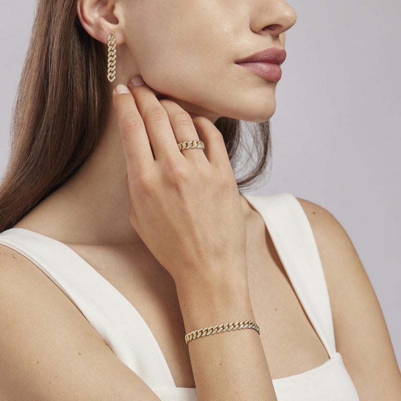 Mabina - Anello Groumette - Argento 925 - Zirconi