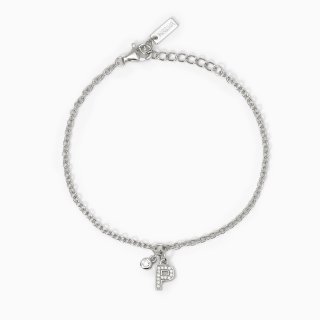 Mabina - Bracciale Lettera 'P' - Argento 925 - Zirconi