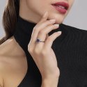 Mabina - Anello Con Zaffiro Sintetico - Cuscino Antico - Argento