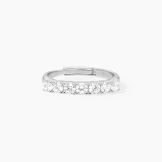 Mabina - Anello Veretta Con Zirconi - Argento 925 - Zirconi